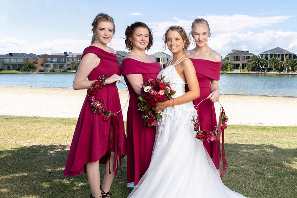 Wedding photography Melbourne bride and bridemaids Kailyn