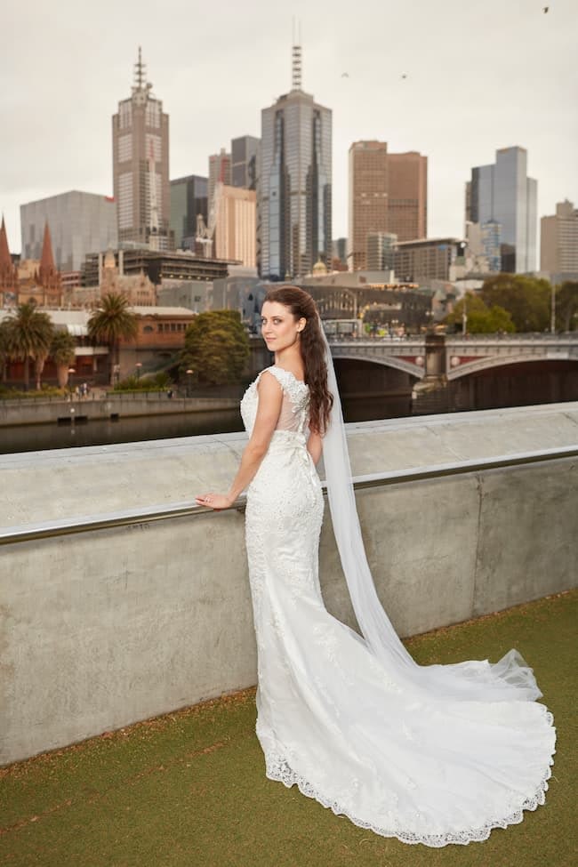 wedding photography Melbourne southbank promenade bride Melisande