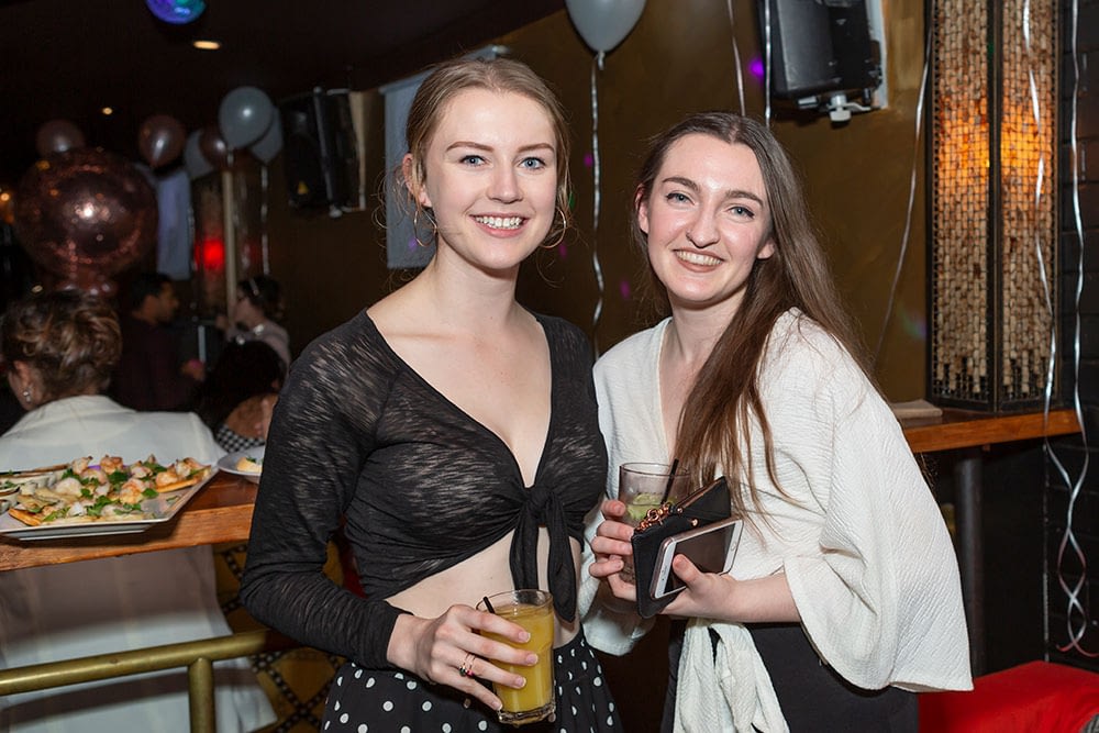 photograph of 2 girls at birthday party