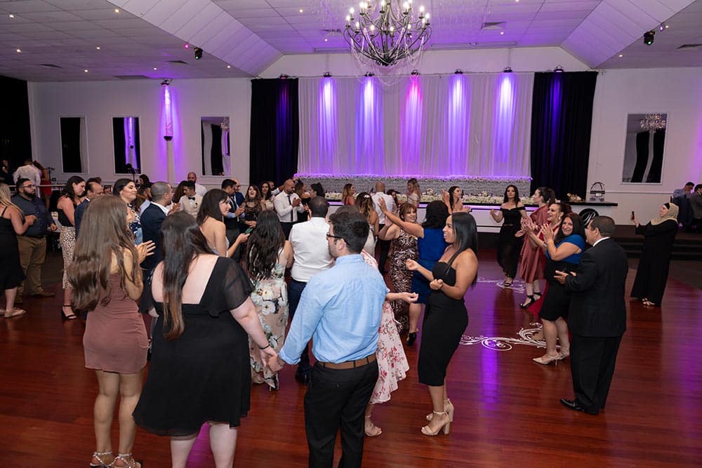 dance floor at wedding reception
