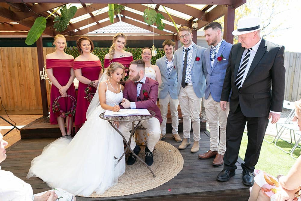 Wedding photography Melbourne Kaityln Levi bride groom ceremony 12